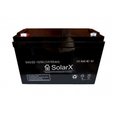 фото гелевий акумулятор SolarX SXG 55-12 (12V 55AH), SolarX SXG 55-12, гелевий акумулятор SolarX SXG 55-12 (12V 55AH) фото товару, як виглядає гелевий акумулятор SolarX SXG 55-12 (12V 55AH) дивитися фото