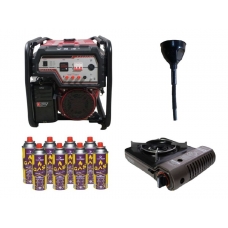 фото Бензиновий генератор EF Power YH6500S-IV + газова плитка Orcamp CK-505 + картридж газовий Pegas 400 мл (8 шт.), EF Power YH6500S-IV + Orcamp CK-505 + Pegas 400, Бензиновий генератор EF Power YH6500S-IV + газова плитка Orcamp CK-505 + картридж газовий