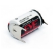 фото Батарейка літієва EVE ER14250 PFR (3-pin), 1/2AA, 3.6V, LiSOCl2 з виводами 2+1 для пайки у друковану плату (аналог XENO Energy: XL-050F (1.2), Toshiba: ER3V (1.0), ER4V (1.2), Maxell: ER3S (0.79)), EVE ER14250 PFR, Батарейка літієва EVE ER14250 PFR (