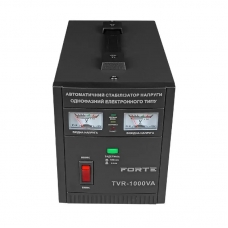 Релейний стабілізатор FORTE TVR-1000VA купити в Україні за ціною виробника. Замовити Релейний стабілізатор FORTE TVR-1000VA: Опис, характеристики, особливості. Доставка Одеса, Київ, Дніпро фото Релейний стабілізатор FORTE TVR-1000VA, FORTE TVR-1000VA, Релейний стабілізатор FORTE TVR-1000VA фото товару, як виглядає Релейний стабілізатор FORTE TVR-1000VA дивитися фото