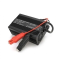 LiFePo4 24V (29,2V), 8S, 10A + крокодилы (Зарядний пристрій для акумуляторів LiFePo4 24V (29,2V), 8S, 10A + крокодили,135x90x50 мм (XYZ-8S10A-24V))