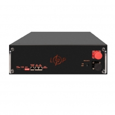 фото Аккумулятор LogicPower LP LiFePO4 51,2V – 100 Ah (5120Wh) (BMS SP 100A/50А) RM RS485/CAN BL (38135), Logic Power 38135, Аккумулятор LogicPower LP LiFePO4 51,2V – 100 Ah (5120Wh) (BMS SP 100A/50А) RM RS485/CAN BL (38135) фото товару, як виглядає Аккум