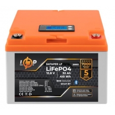 фото Аккумулятор LogicPower LiFePO4 12,8V - 32 Ah (410Wh) (BMS 40А/32A) пластик LCD Smart BT (29993), LP LiFePO4 12,8V - 32 Ah (410Wh) (BMS 40А/32A) , Аккумулятор LogicPower LiFePO4 12,8V - 32 Ah (410Wh) (BMS 40А/32A) пластик LCD Smart BT (29993) фото тов