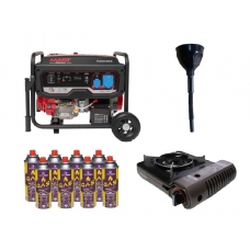 фото Бензиновий генератор MAST GROUP RD9500E + газова плитка Orcamp CK-505 + картридж газовий Pegas 400 мл (8 шт.), MAST GROUP RD9500E + Orcamp CK-505 + Pegas 400, Бензиновий генератор MAST GROUP RD9500E + газова плитка Orcamp CK-505 + картридж газовий Pe