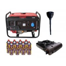 фото Бензиновий генератор MAST GROUP Т3500 + газова плитка Orcamp CK-505 + картридж газовий Pegas 400 мл (8 шт.), MAST GROUP Т3500 + Orcamp CK-505 + Pegas 400, Бензиновий генератор MAST GROUP Т3500 + газова плитка Orcamp CK-505 + картридж газовий Pegas 40