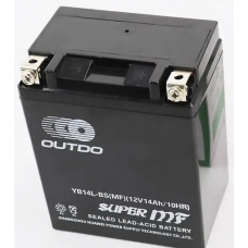 фото Акумулятор OUTDO YB14L-BS (MF) (132х88х162 мм) 100024, OUTDO YB14L-BS (MF), Акумулятор OUTDO YB14L-BS (MF) (132х88х162 мм) 100024 фото товару, як виглядає Акумулятор OUTDO YB14L-BS (MF) (132х88х162 мм) 100024 дивитися фото