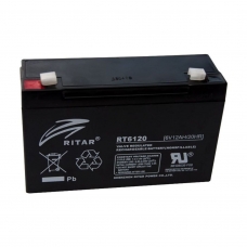 фото Акумуляторна батарея RITAR RT6120, 6V 12Ah (154х44х95(100) мм), RITAR RT6120, Акумуляторна батарея RITAR RT6120, 6V 12Ah (154х44х95(100) мм) фото товару, як виглядає Акумуляторна батарея RITAR RT6120, 6V 12Ah (154х44х95(100) мм) дивитися фото