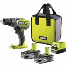 фото Акумуляторний дриль-шуруповерт RYOBI R18DD3-215S ONE+, RYOBI R18DD3-215S ONE+, Акумуляторний дриль-шуруповерт RYOBI R18DD3-215S ONE+ фото товару, як виглядає Акумуляторний дриль-шуруповерт RYOBI R18DD3-215S ONE+ дивитися фото