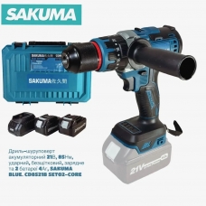 фото Акумуляторна дрель-шуруповерт Sakuma BLUE CD8521B-CORE SET02 (з/у та 2 акб) , Sakuma BLUE CD8521B-CORE SET02, Акумуляторна дрель-шуруповерт Sakuma BLUE CD8521B-CORE SET02 (з/у та 2 акб)  фото товару, як виглядає Акумуляторна дрель-шуруповерт Sakuma B