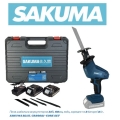 фото Акумуляторна шабельна пила SAKUMA BLUE CRS6021-CORE SET (21В, зарядний пристрій і 2 батареї 4Ач), SAKUMA BLUE CRS6021-CORE SET, Акумуляторна шабельна пила SAKUMA BLUE CRS6021-CORE SET (21В, зарядний пристрій і 2 батареї 4Ач) фото товару, як виглядає 