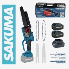 фото Акумуляторна безщіткова ланцюгова пилка SAKUMA BLUE CS0821B-CORE SET224SB (з з/п та 2 АКБ 4Ач), SAKUMA BLUE CS0821B-CORE SET224SB, Акумуляторна безщіткова ланцюгова пилка SAKUMA BLUE CS0821B-CORE SET224SB (з з/п та 2 АКБ 4Ач) фото товару, як виглядає