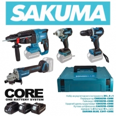 фото Набор аккумуляторного инструмента SAKUMA CX4T-CORE SET224SB, SAKUMA CX4T-CORE SET224SB, Набор аккумуляторного инструмента SAKUMA CX4T-CORE SET224SB фото товару, як виглядає Набор аккумуляторного инструмента SAKUMA CX4T-CORE SET224SB дивитися фото