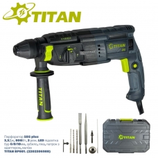 фото Перфоратор TITAN BP801 SDS plus, 3,3 Дж, 800 Вт, 3 режима (2202506988), TITAN BP801, Перфоратор TITAN BP801 SDS plus, 3,3 Дж, 800 Вт, 3 режима (2202506988) фото товару, як виглядає Перфоратор TITAN BP801 SDS plus, 3,3 Дж, 800 Вт, 3 режима (2202506988