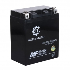 фото Акумулятор TT AGRO MOTO YB12AL-BS(MF) 12АH (134*78*156 мм) AKK-045, TT AGRO MOTO YB12AL-BS(MF), Акумулятор TT AGRO MOTO YB12AL-BS(MF) 12АH (134*78*156 мм) AKK-045 фото товару, як виглядає Акумулятор TT AGRO MOTO YB12AL-BS(MF) 12АH (134*78*156 мм) AKK